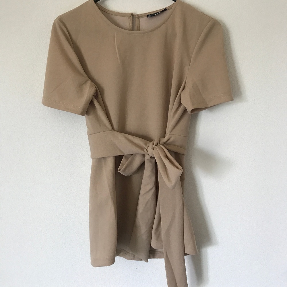 Chai Colored Wrap Shirt